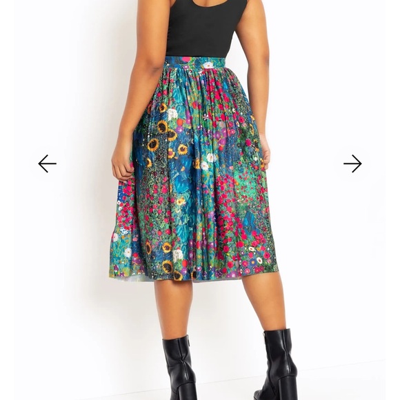 Blackmilk KLIMT COLLAGE SLINKY POCKET SKIRT Size Medium NWOT - Picture 4 of 7